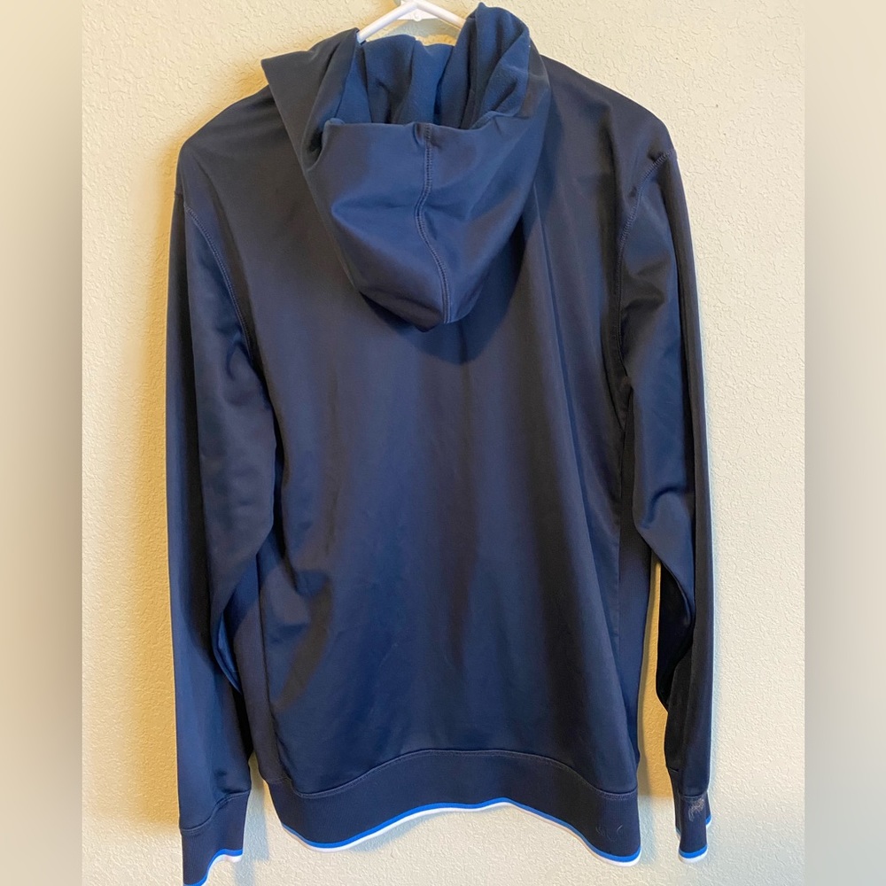 The North Face Men's Dark Blue Zipped Hoodie Size M